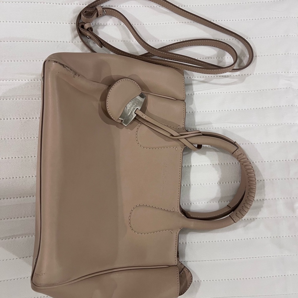 Salvatore Ferragamo 2 way Beige leather Women's Bag